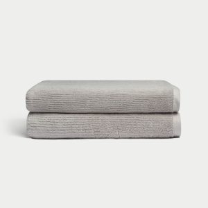 Ribbed Terry Bath Sheets
