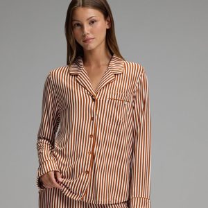 Women's Bamboo Stretch-Knit Long Sleeve Pajama Top