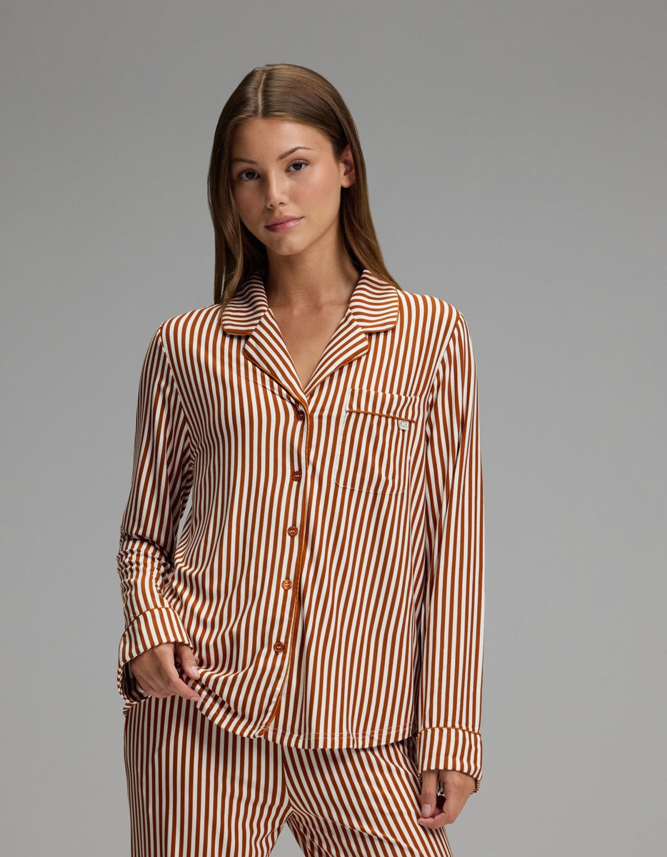 Women's Bamboo Stretch-Knit Long Sleeve Pajama Top