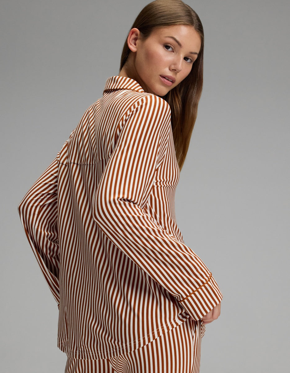 Women's Bamboo Stretch-Knit Long Sleeve Pajama Top - Image 2