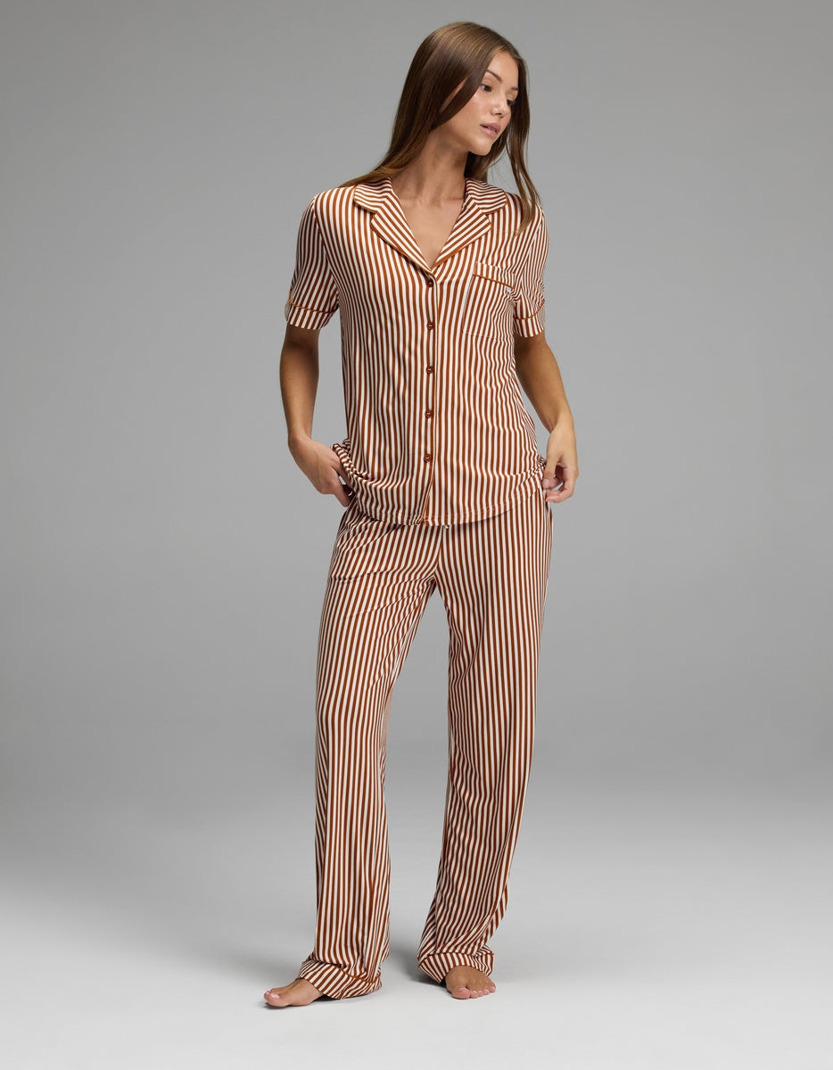 Women's Bamboo Stretch-Knit Short Sleeve Pajama Top - Image 4