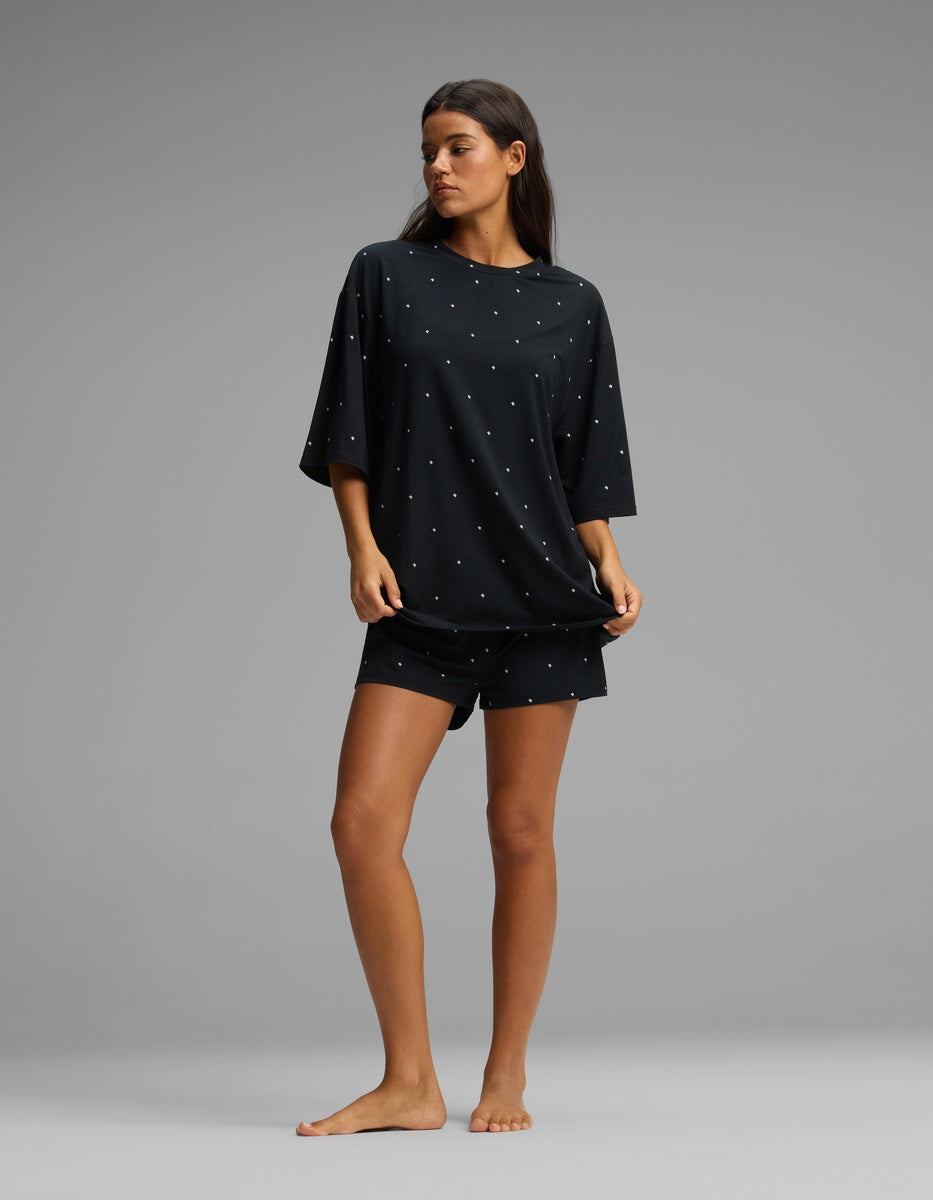 Women's First Layer Boyfriend Sleep Tee & Boxer Short Set