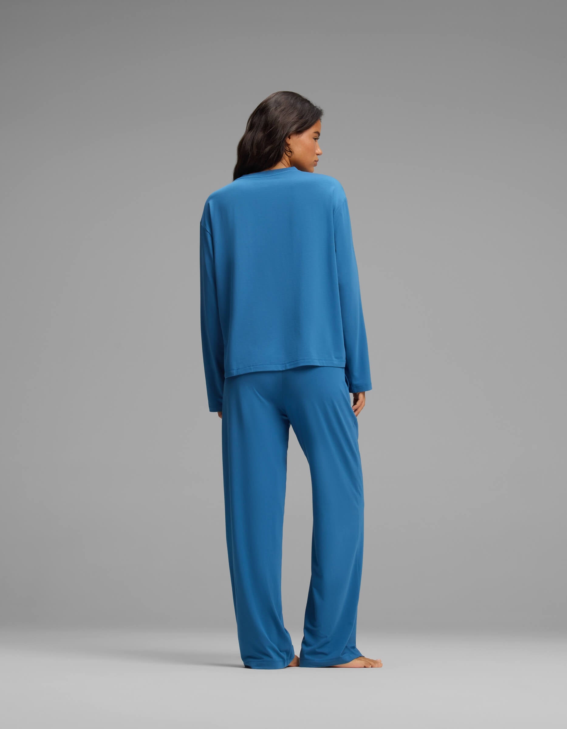 Women's First Layer Long Sleeve Sleep Tee & Pajama Pant Set - Image 2
