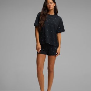 Women's First Layer Pajama Short Sleeve Tee & Boxer Short Set