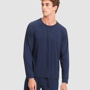 Men's Bamboo Stretch-Knit Long Sleeve Pajama Top