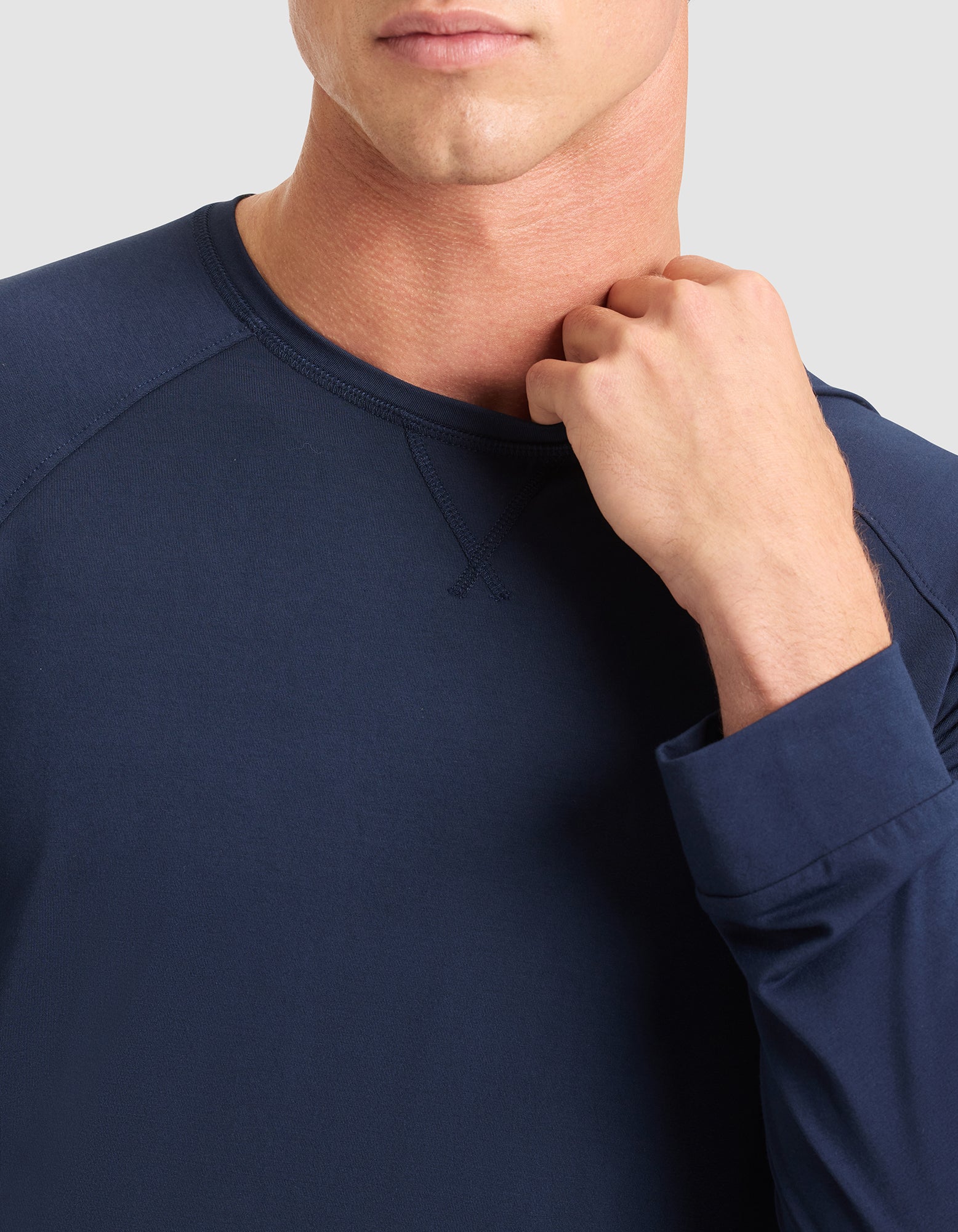 Men's Bamboo Stretch-Knit Long Sleeve Pajama Top - Image 4