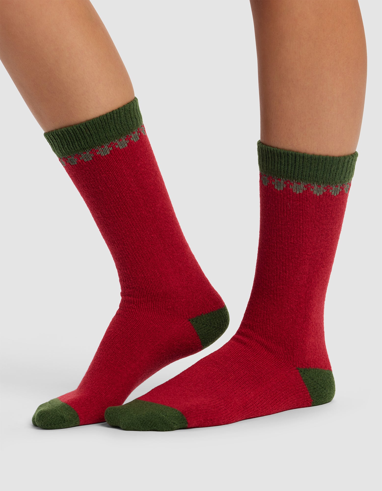 Mistletoe Plush Lounge Calf Sock - Image 3