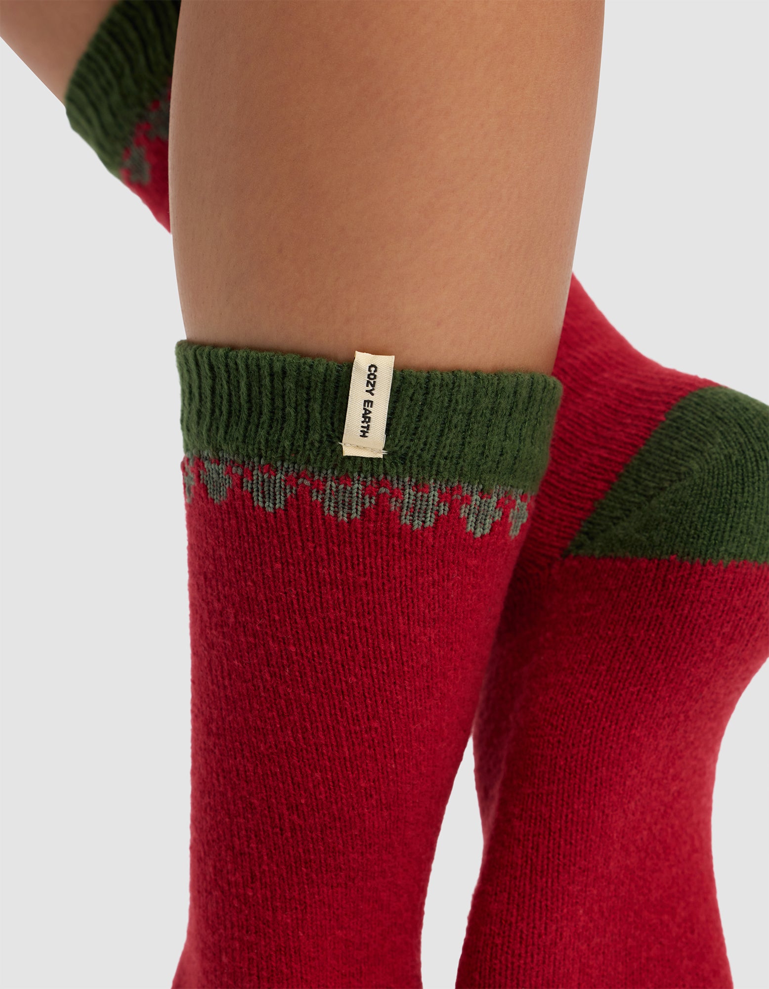 Mistletoe Plush Lounge Calf Sock - Image 2