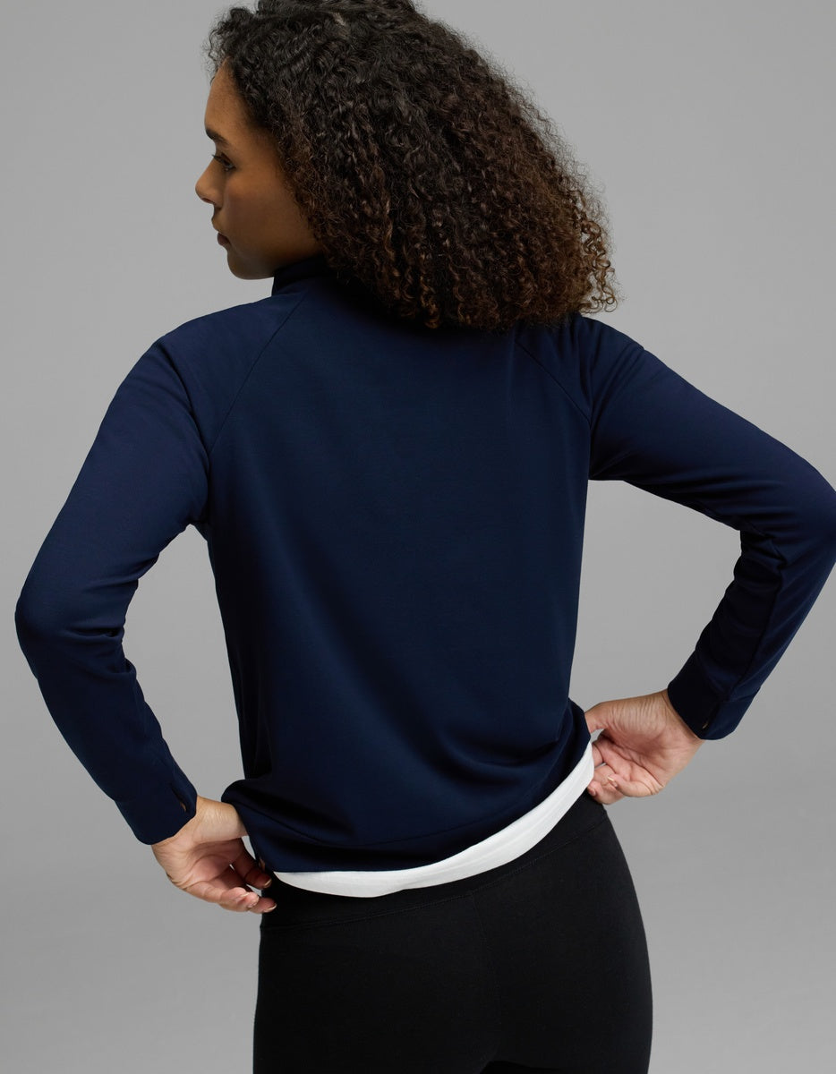 Women's Brushed Bamboo Mock Neck - Image 2