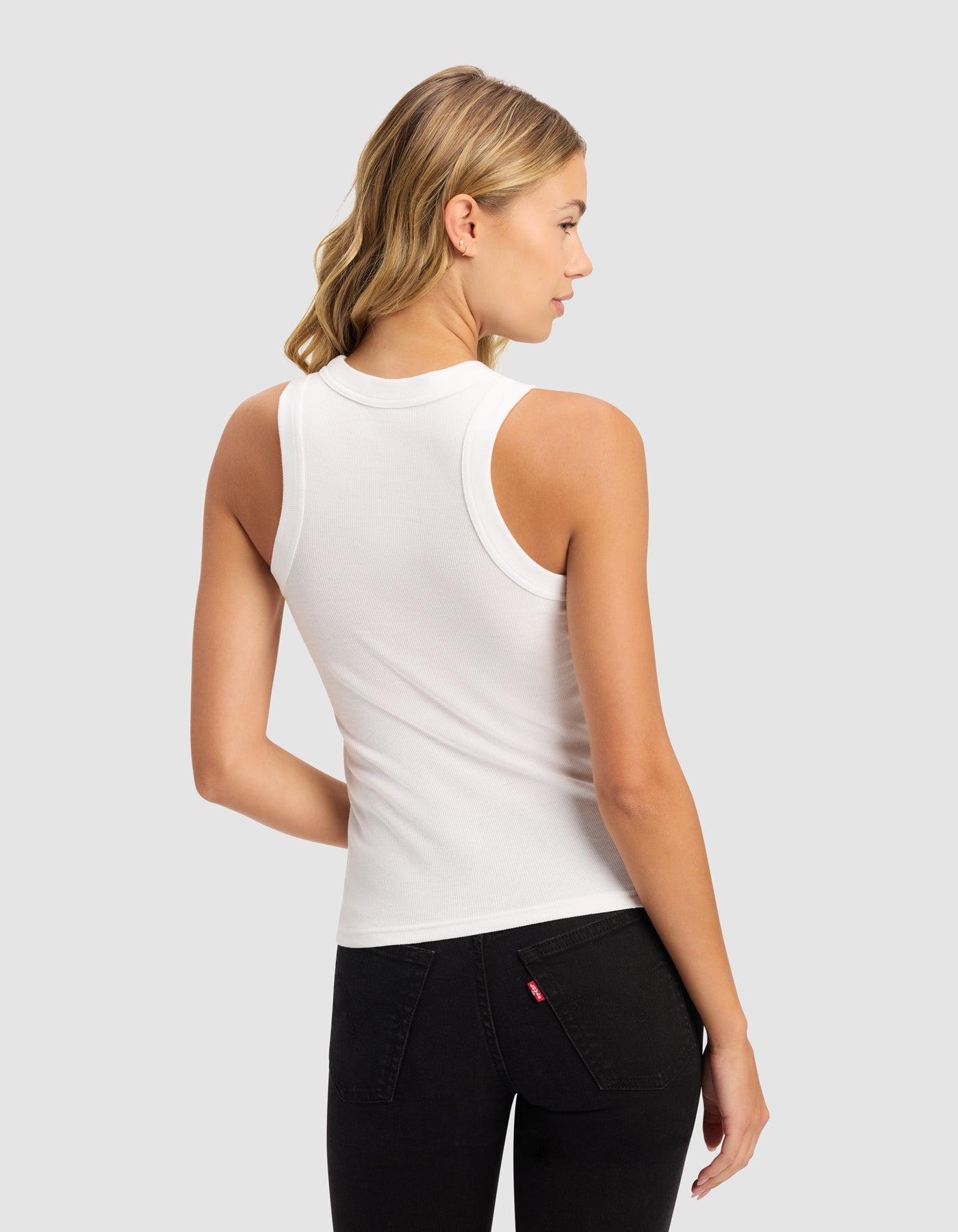 Women's Fine Ribbed Tank - Image 3