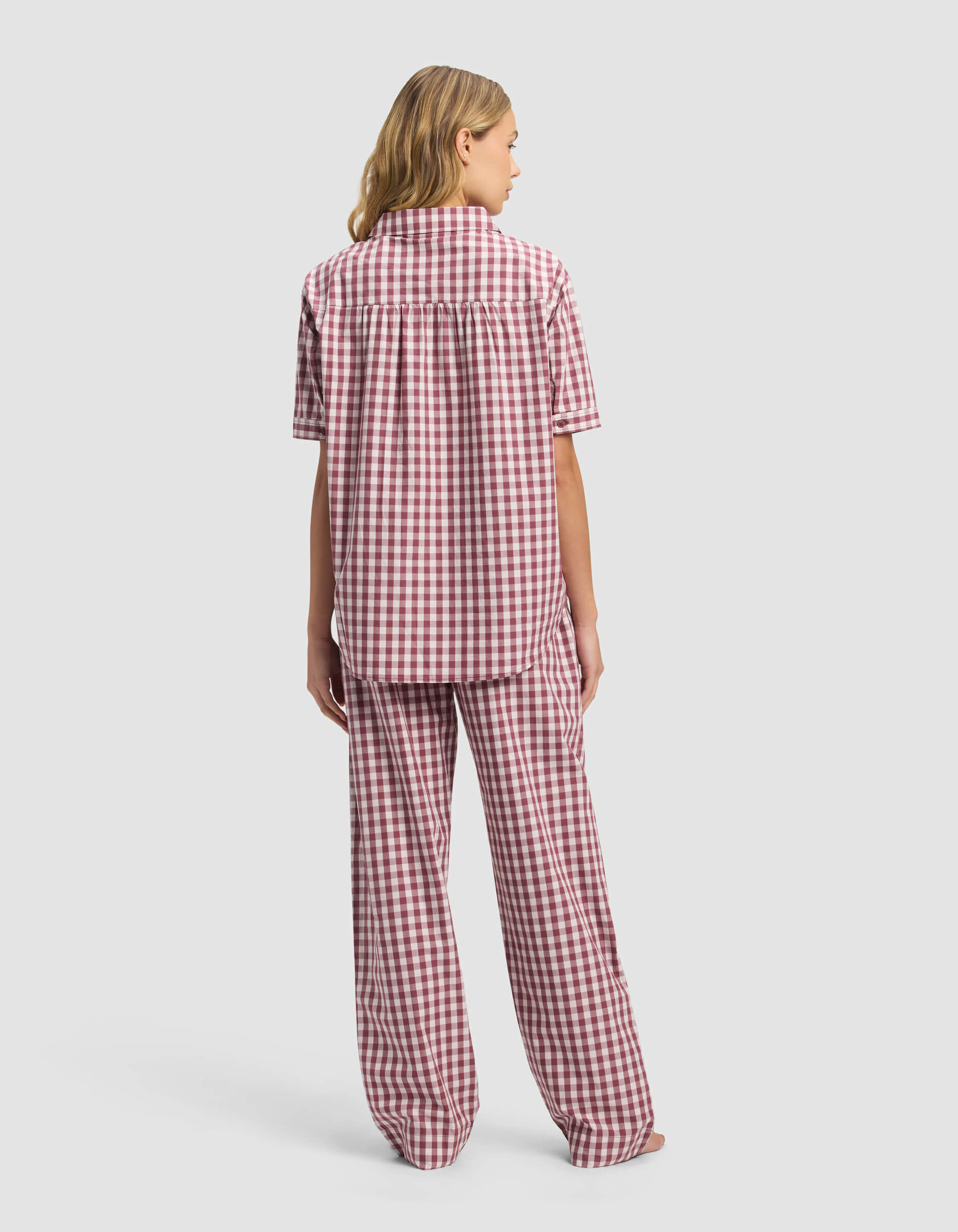 Women's Sutton Short Sleeve & Pant Pajama Set - Image 2